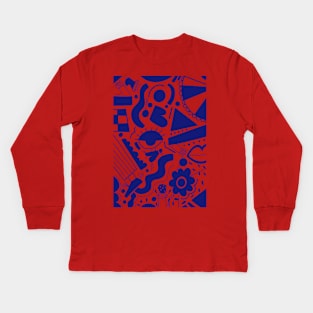 Abstract vision Kids Long Sleeve T-Shirt